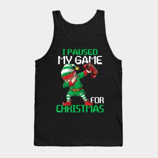 I Paused My Game For Christmas Funny Gamer Video Game Love Tank Top